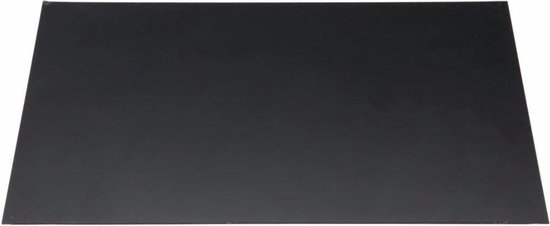 ABS-kunststof platen- 1000 x 500 mm kleur zwart in diktes | bol.com
