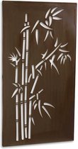 Wanddecoratie - Lasergesneden bamboe figuur - Metalart Bamboo - 55,5 x 103 centimeter