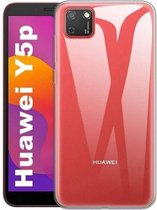 huawei y5p hoesje siliconen case transparant - Huawei Y5P hoesje siliconen case hoes cover transparant