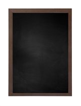 Zwart Krijtbord met Houten Lijst - Koloniaal - 52 x 52 cm - Lijstbreedte: 15 mm - Vlak