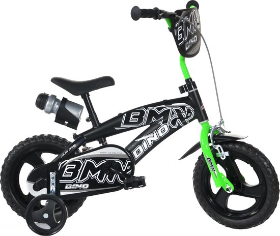 Dino Bikes Kinderfiets - BMX - Groen & Zwart: 12 inch | bol.com