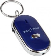 Key Finder Sleutelhanger - Inclusief batterijen - Fluiten Klappen - Blauw