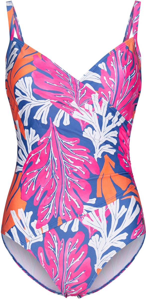 Dames Badpak Pastunette - Coral Flower - Corrigerend - Maat 40