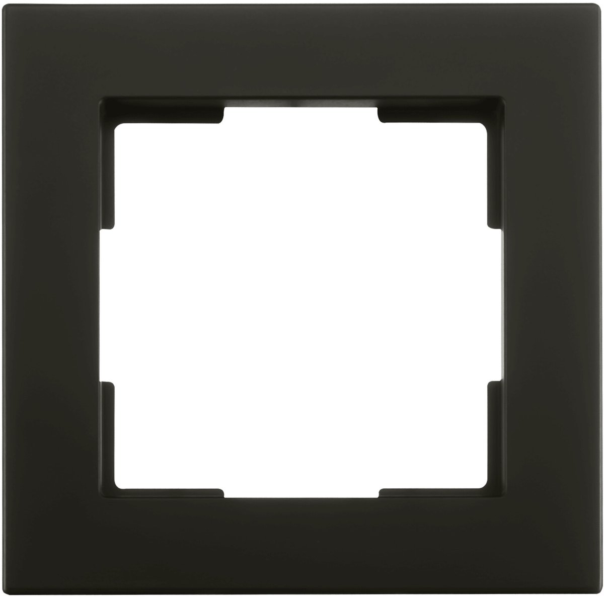 ION Industries - Afdekraam V1 - 1-voudig - verticaal/horizontaal - 85 x 85 x 11 mm - mat zwart