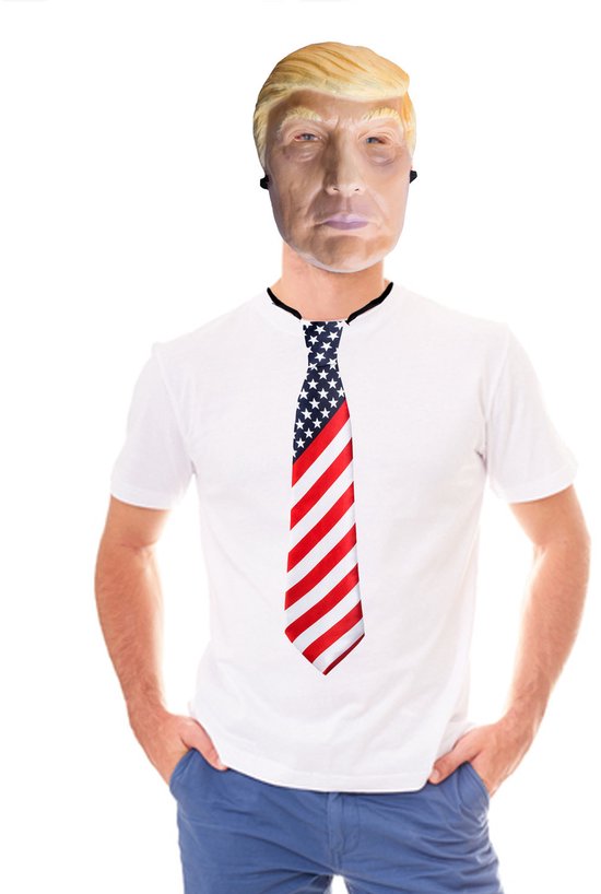 Carnaval verkleed Donald Trump masker - latex - volwassenen - Amerikaanse President