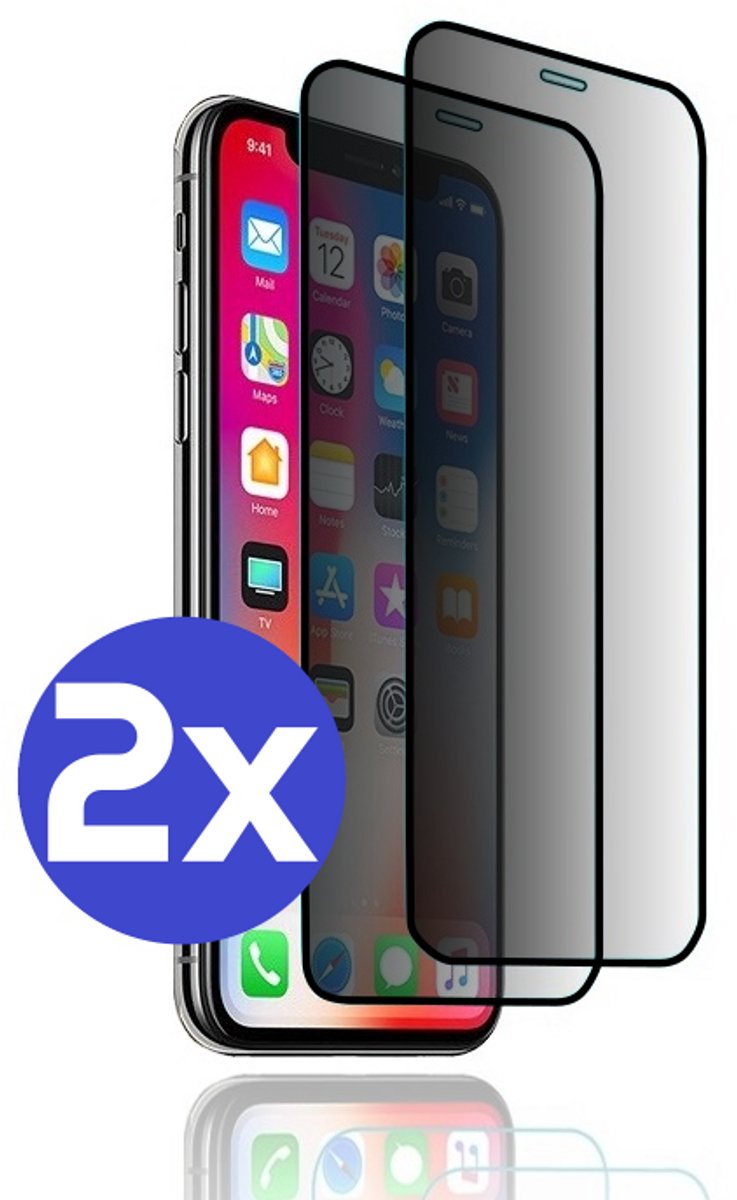 ArmorDrop Privacy Screenprotector Geschikt Voor iPhone 11 / XR - Gehard Glas - 2 Stuks