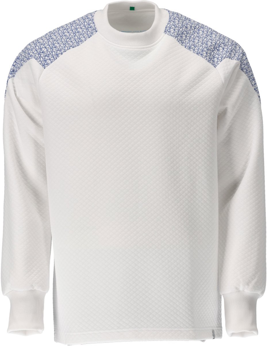 Mascot Food & Care Sweatshirt 20084-932 - wit/helder blauw - XS