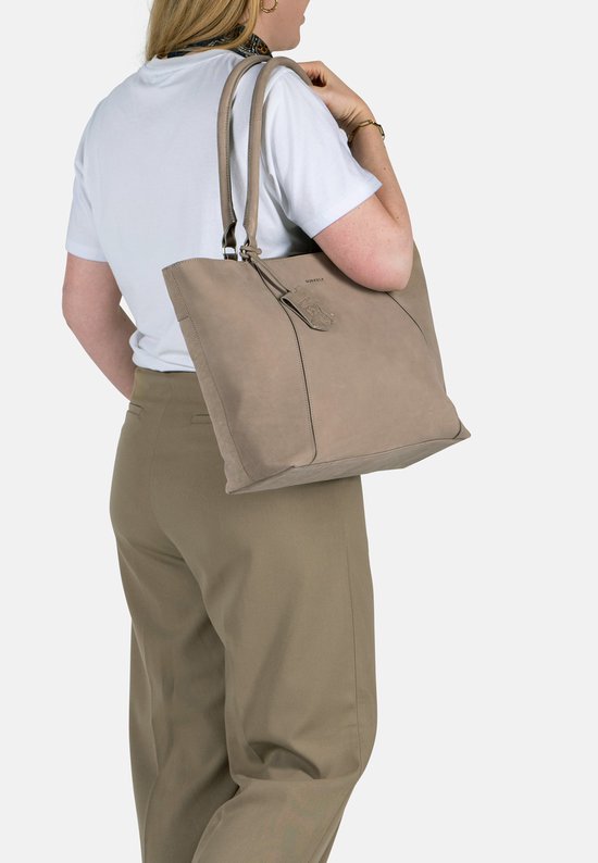 Burkely Special Sara Wide Tote 15,6" - Sac pour ordinateur portable - Adultes - Grijs