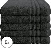 Byrklund Handdoek - 5 Stuks - Antraciet - 50x100 cm