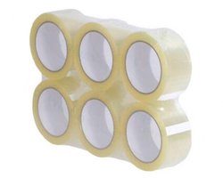 WE-PACK Verpakkingstape - Transparant - PP Plakband - 50mmx66m - 6 rollen dozen tape