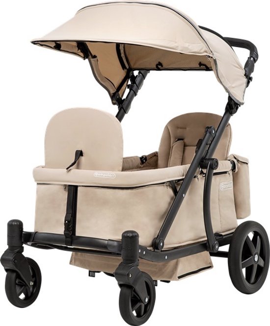 Pronto Stroller Opvouwbare Duowagen Sand Beige - Pronto - €799,00