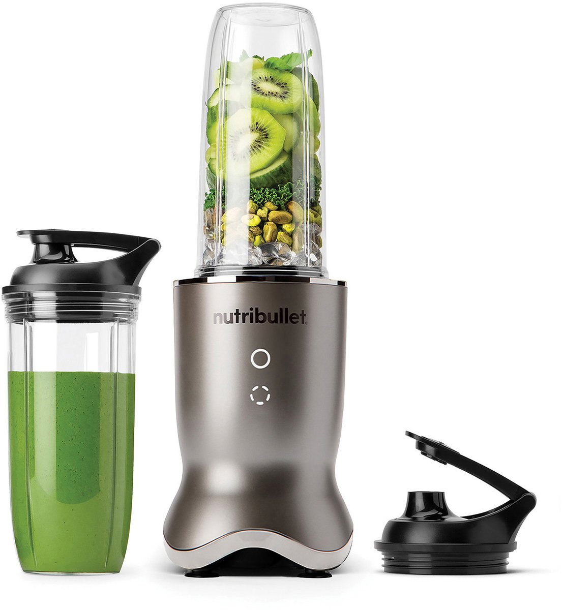 Nutribullet Ultra Blender - Verlichte Touch Knoppen - Pulse Functie - To Go Beker - 1200 Watt - Stainless Steel