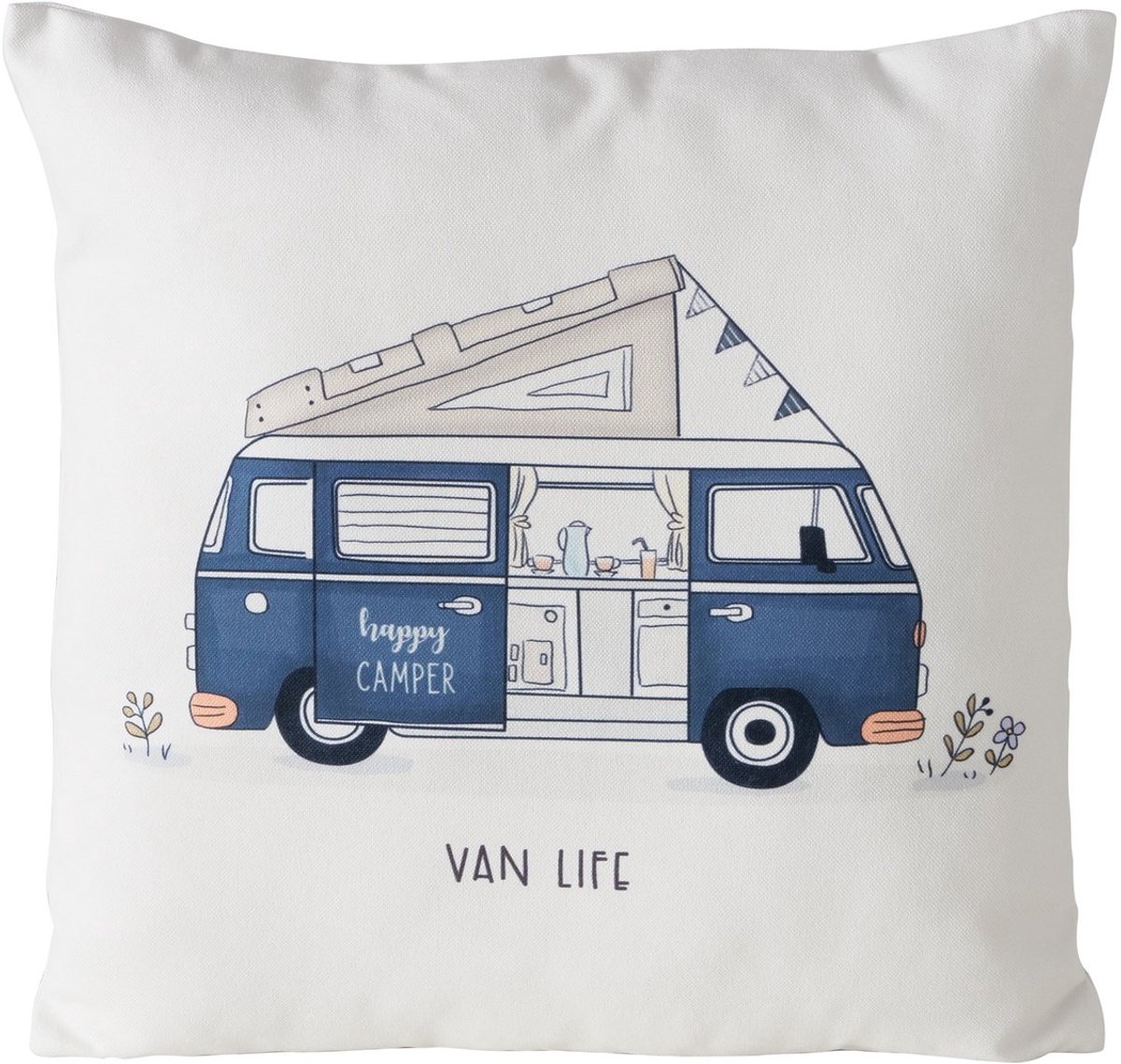 Boltze - Kussen - Sierkussen - Vanlife - Van Life - Camper - Kamperen - Camping - 45x45cm