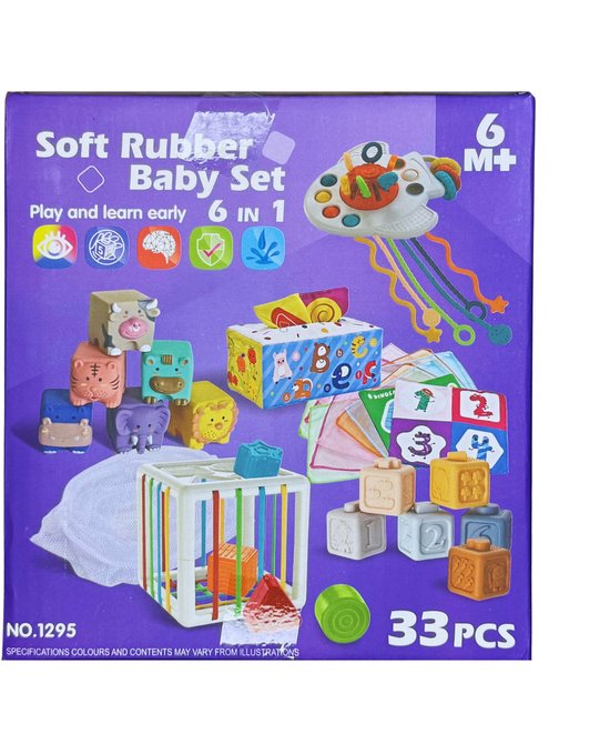 Boîte à Mouchoirs Montessori 7 En 1 – Jouet éveil 6-36 Mois – Motricité Fine – Couleurs Multicolores – Sans Piles