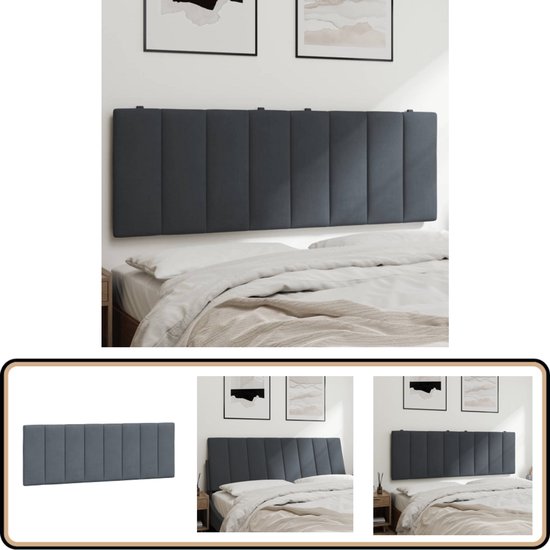 vidaXL Hoofdbordkussen 140 cm stof lichtgrijs, hoofdbord kussen, kussen hoofdbord, hoofdbord bed kussen, hoofdeinde kussen, kussen hoofdeinde bed