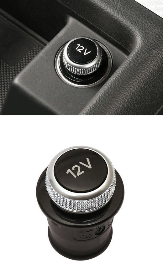 Jhubers Goods - Sigarettenaansteker voor in de auto - Zwart - Plug