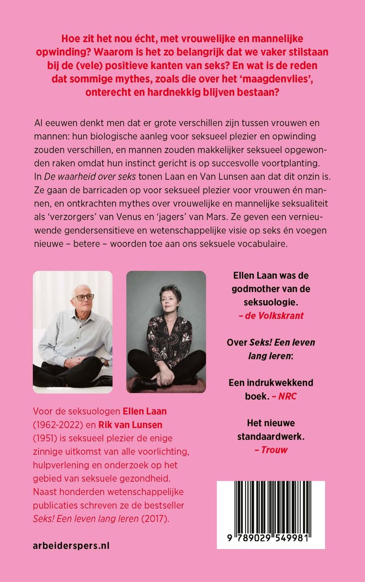 De waarheid over seks - back cover