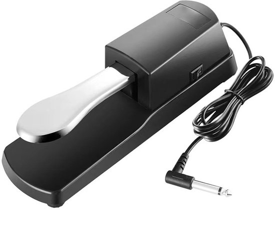 Foto: Sustainpedaal voor keyboard 6 35 mm universeel met 1 5 meter kabel voor keyboards en digitale piano s synthesizer en elektronisch orgel