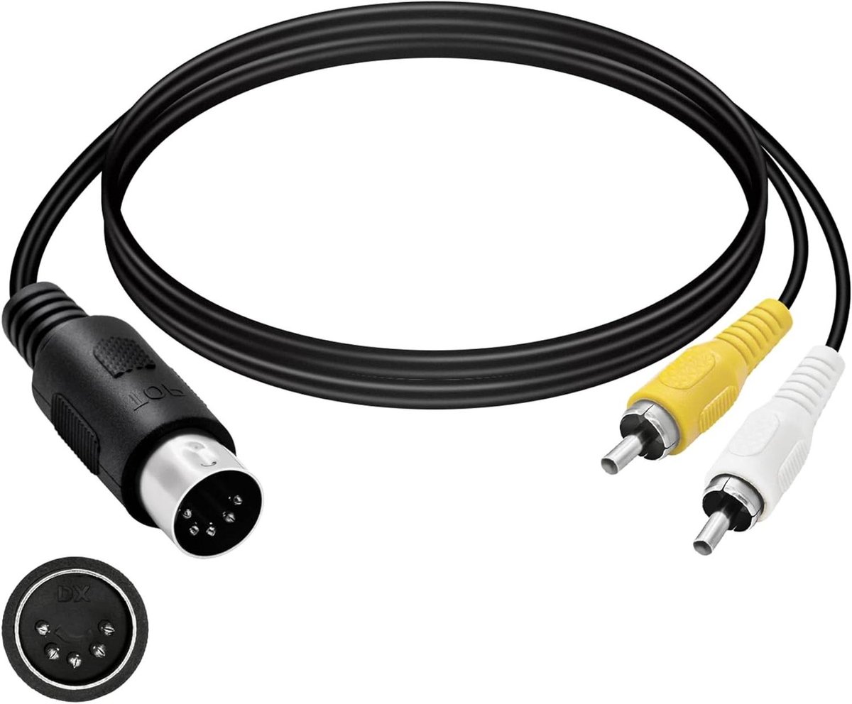 Audio Video Composite TV Cable for Sega Genesis 1 Mega Drive