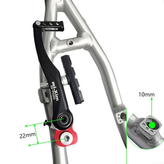 V-rem Extension Seat, Bike V Brake Rack Extension Holder Frame Brake ...