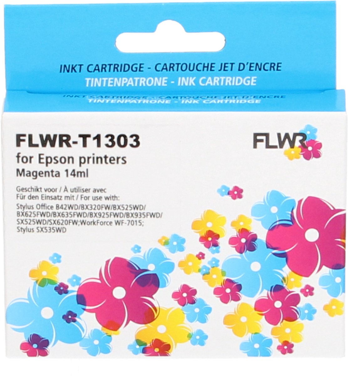 FLWR - Inktcartridge / T1303 / Magenta - Geschikt voor Epson