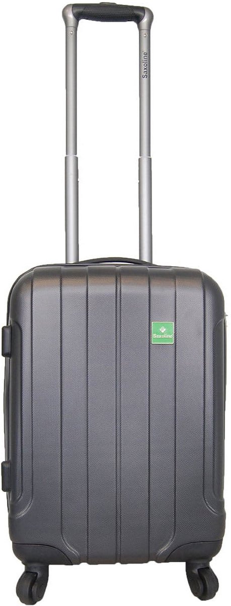 Saxoline harde handbagage sterk en voordelig - 54cm (S) - Matrix - Grijs - Antraciet / Small