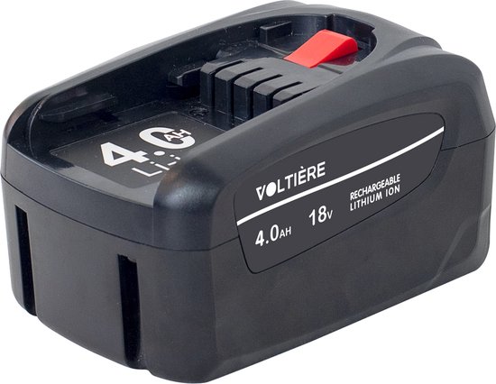 Voltière 4.0Ah 18V Li-ion accu met LED indicator, vervanger Bosch & Gardena PBA gereedschap batterij