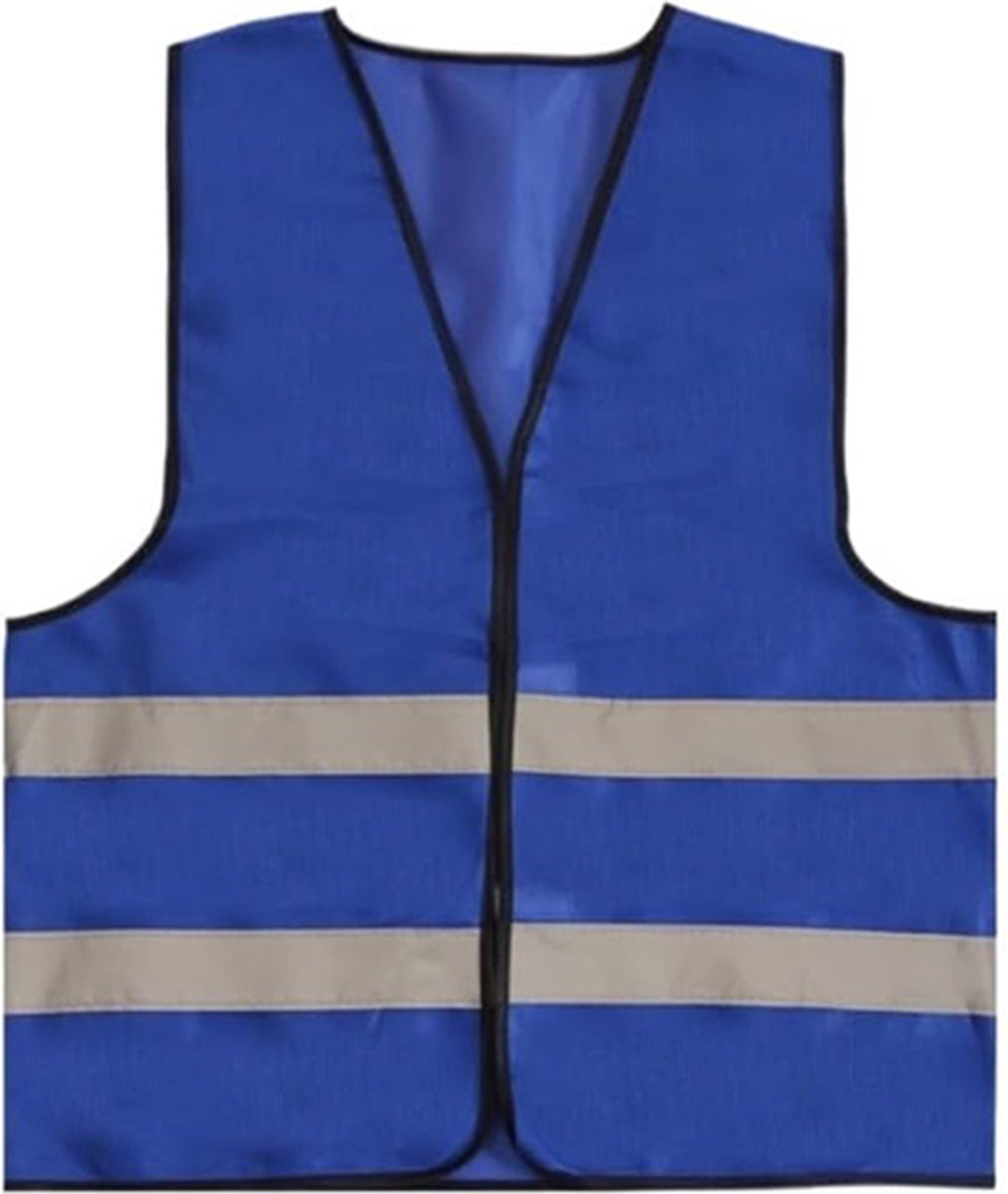 Doodadeals® - 1x Veiligheidshesje XXL voor Volwassenen – Veiligheidsvest – Auto – Blauwe Hesjes – Extra groot