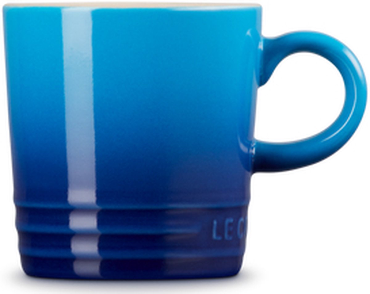 Le Creuset 6 aardewerken espressokopjes Azure 0,1l
