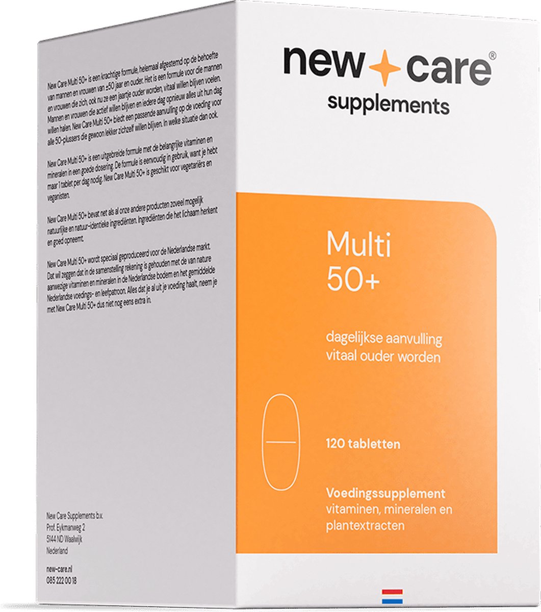 Goedkoopste New Care Multivitamine 50 - dagelijkse aanvulling - 120 tabletten - vegan
