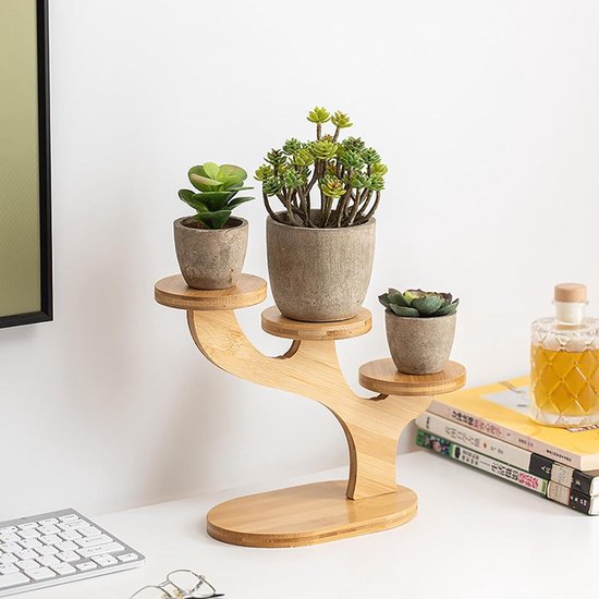 Tuinplanken, Bonsai-rek, Plantenstandaard Binnen en Buiten, Meerdere Bloembakken, Voor Thuis, Gazon, Tuin, Balkon(Blue