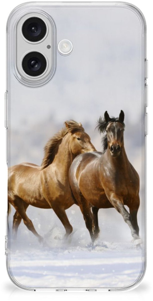 iPhone 16 TPU Hoesje Paarden