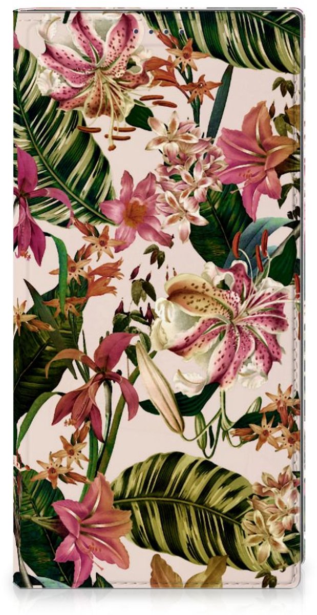Standcase Hoesje voor Samsung Galaxy S25 Ultra Smart Cover Flowers