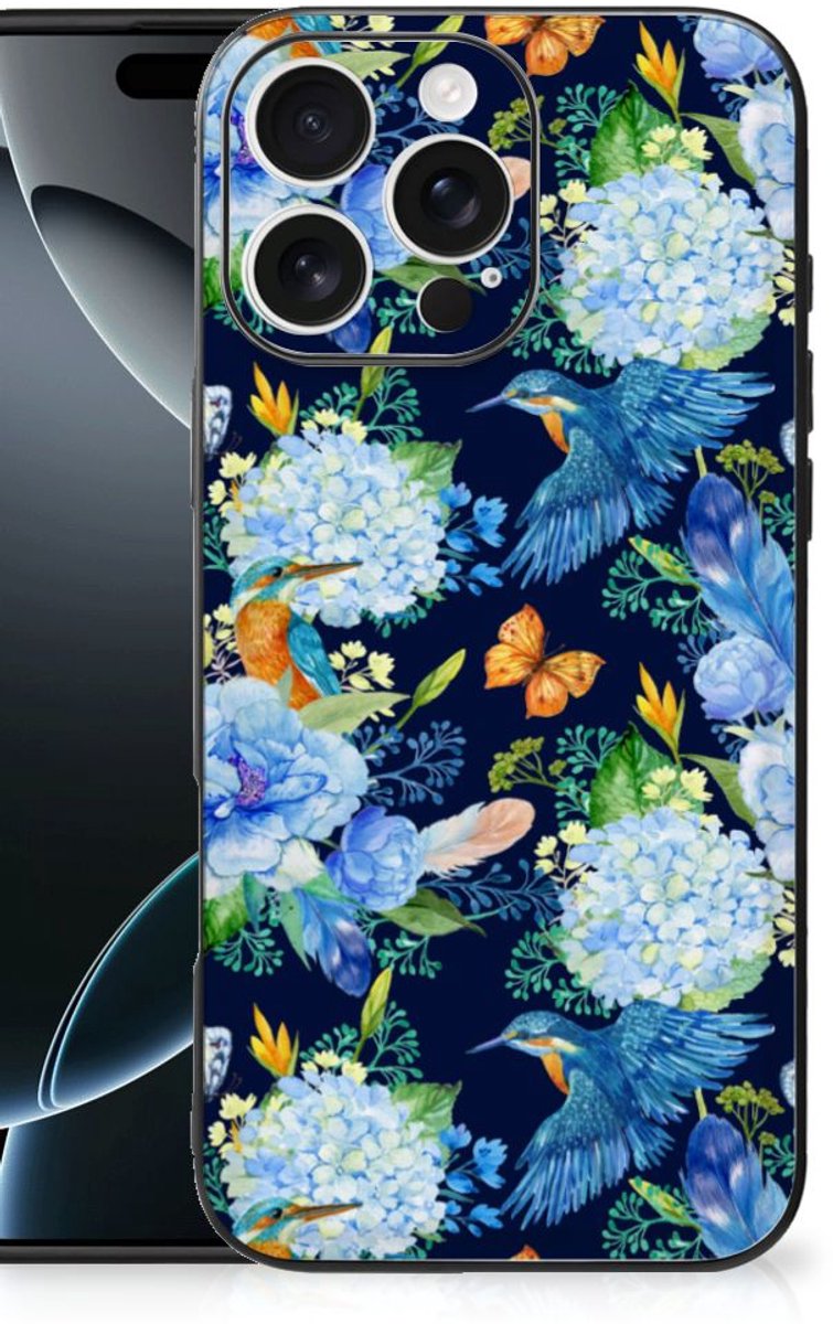 Dierenprint Telefoonhoesje voor iPhone 16 Pro Max IJsvogel