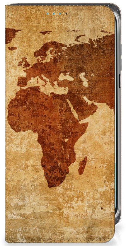 Étui portefeuille Samsung Galaxy A16 5G/4G Motif Wereldkaart