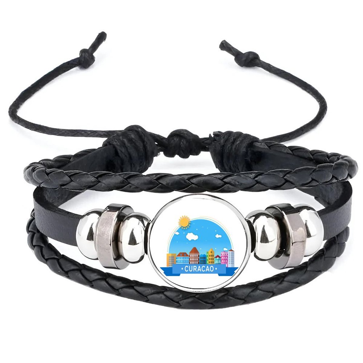 Akyol - curacao armband zwart - Wereld - vakantie - antillen