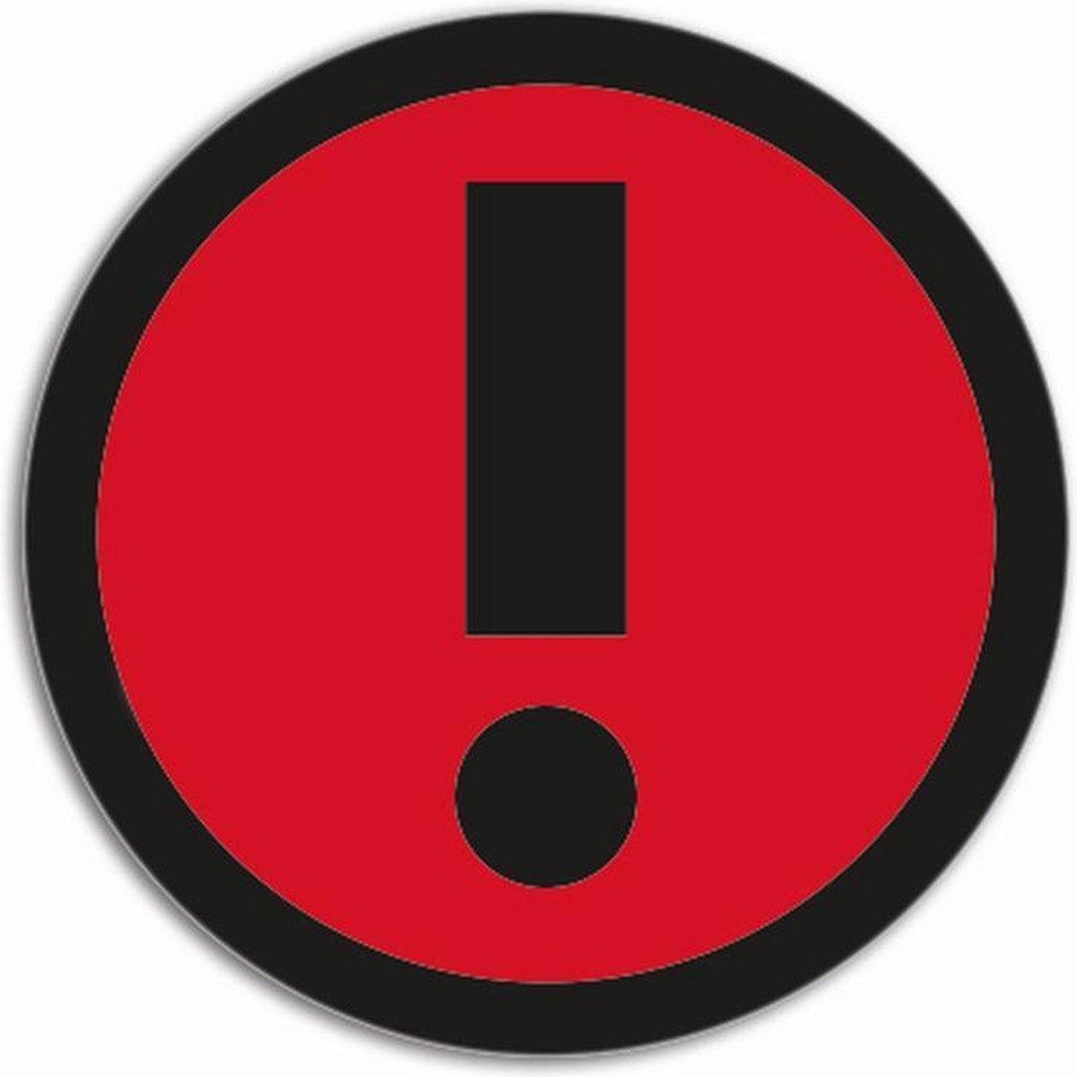 Magnetische Uitroeptekens Basic Rood (5 stuks)
