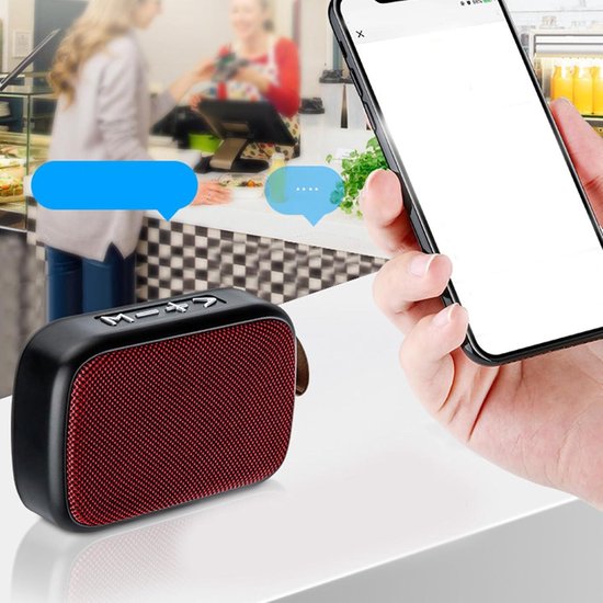 Draagbare Bluetooth-luidspreker met U-schijfgeheugenkaart - Kleine draadloze basisluidspreker voor buiten — afbeelding 2