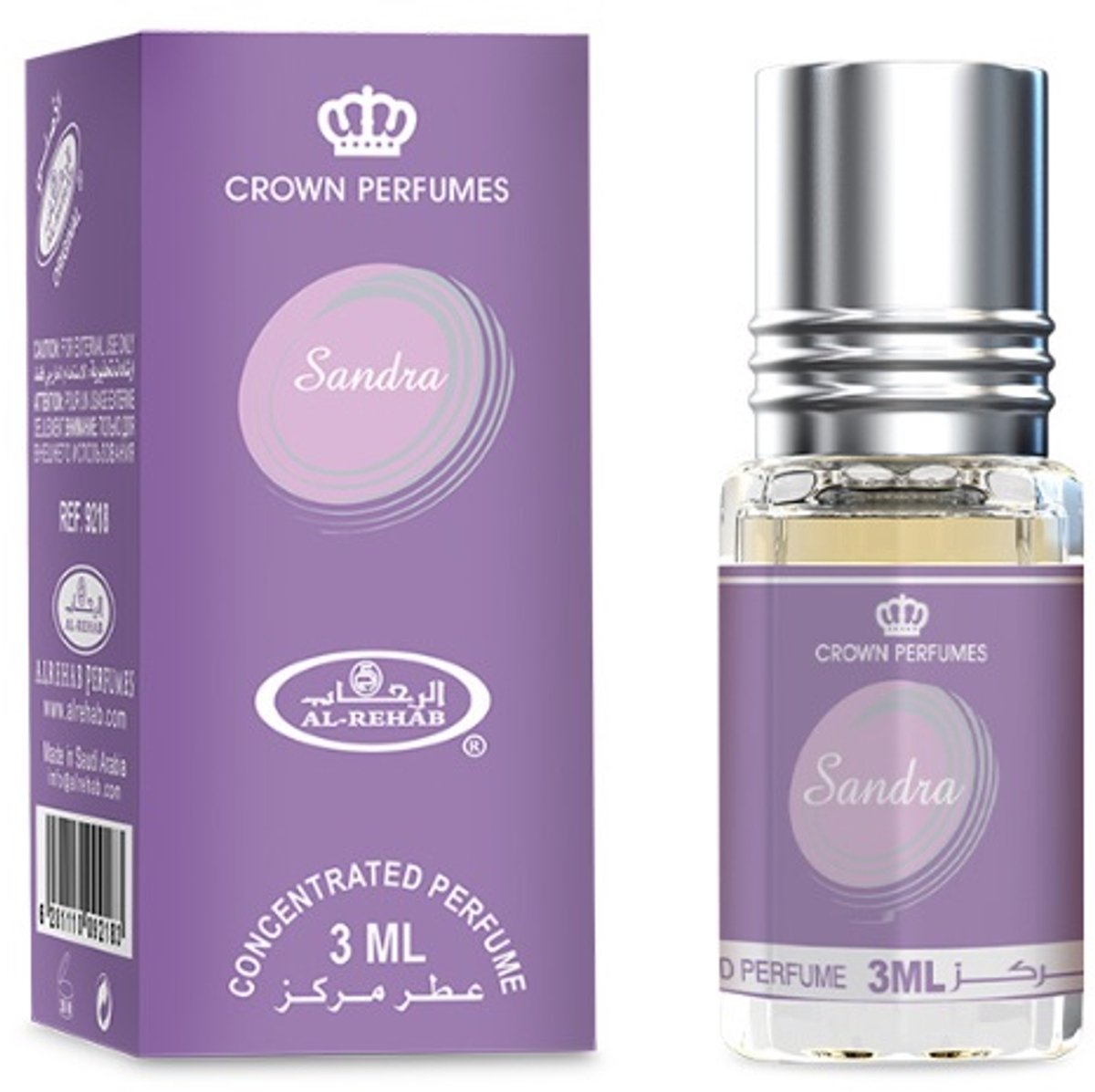12-pack Sandra 3ml - Al rehab parfumolie attar roll on