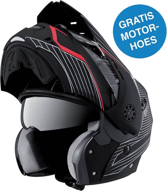 Caberg Tourmax Sonic - Mat Zwart / Rood-Small | bol.com