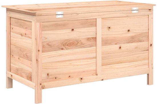 vidaXL Coffre à coussins 99 x 50 x 56,5 cm Bois de pin massif - Coffre à coussins - Coffres à coussins - Coffre de jardin - Opbergbox