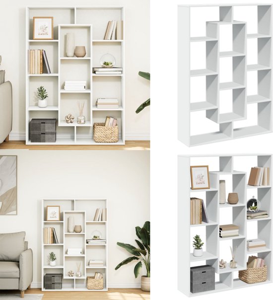 Boekenkast 40x35x180 cm bewerkt hout grijs