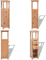vidaXL Armoire d'angle 26 x 26 x 94 cm en eikenhout - Armoire d'angle - Table d' Armoires de coin - Tables d'angle