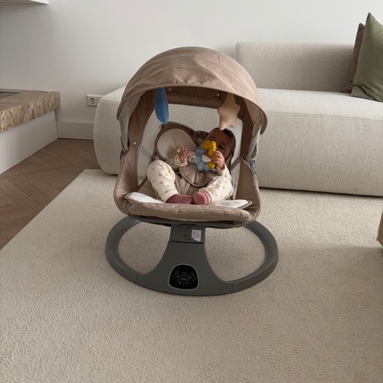 Elektrische babywip 0-6 maanden - 8 melodieën, Bluetooth, timerfunctie