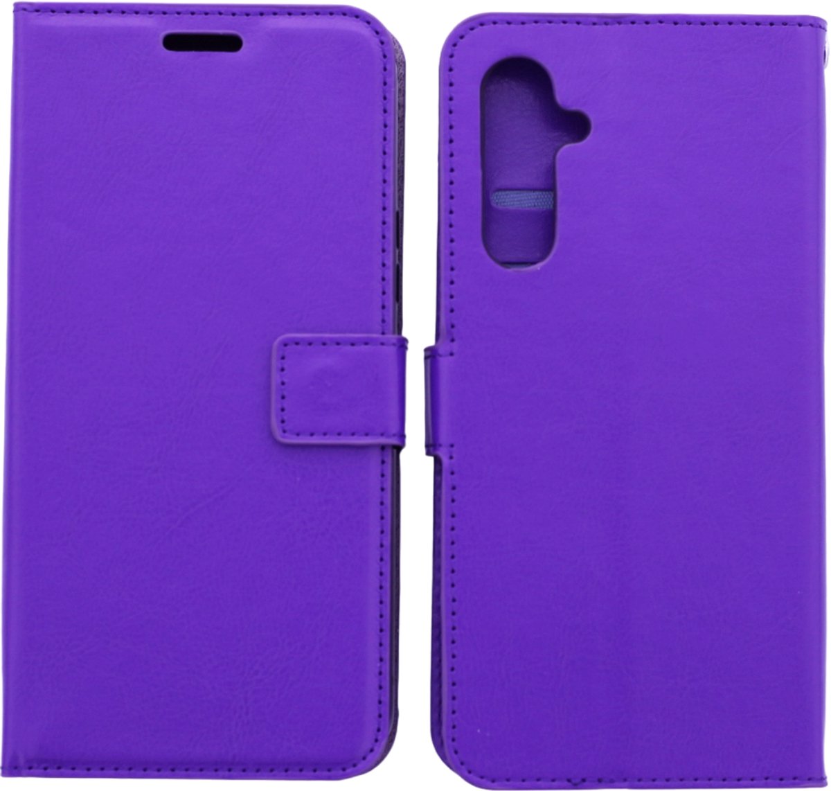 Portemonnee Book Case Hoesje Geschikt voor: Samsung Galaxy A24 - Paars
