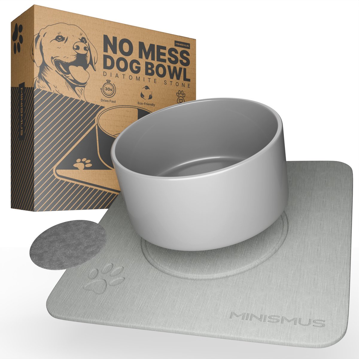Minismus Drinkbak Hond met Onderzetter