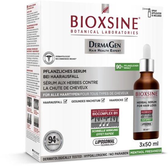 Bioxsine Dermagen Herbal serum tegen haarverlies 3x50.ml - Bio - bioxcin - bioxsine - Herbal haar Serum - Haarverzorging - Anti-Haaruival