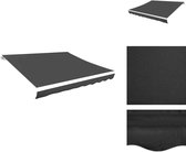 vidaXL Luifel - Luifels - Zonnescherm - Zonneschermen - Luifeldoek 600x300 cm canvas antraciet