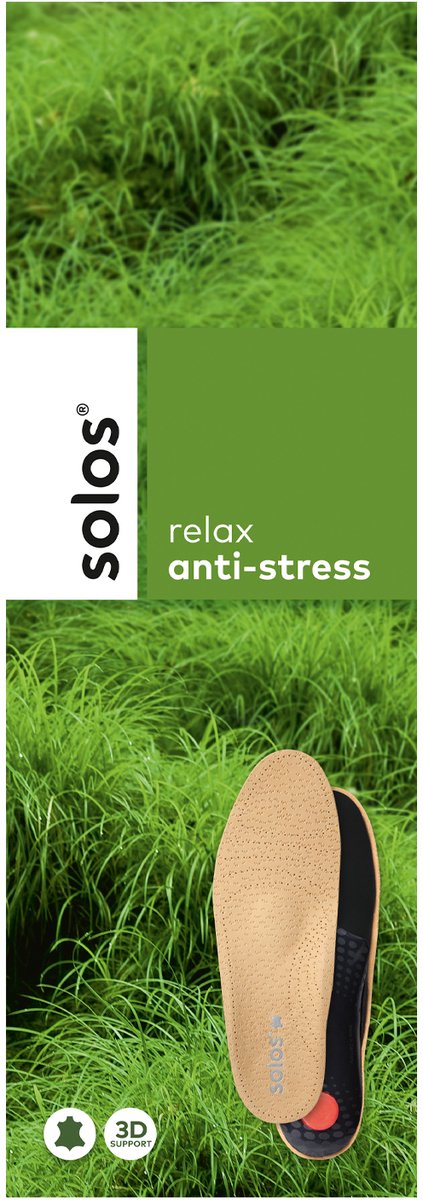 Solos 385 Anti Stress Unisex Steunzolen - Naturel - 36