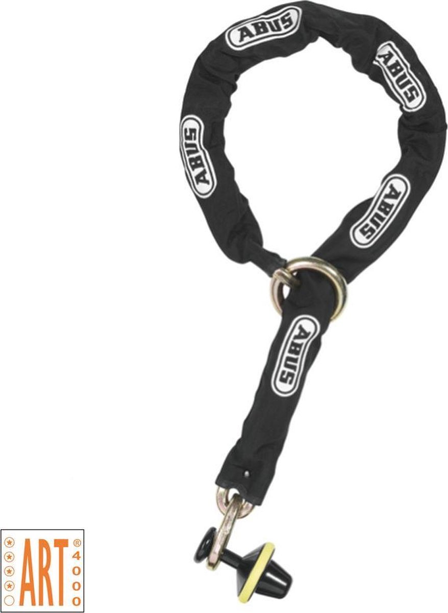 ABUS Antivol à Chaîne 1200 Web - Serrure à Combinaison 60cm - Niveau Sécurité 2 - Noir/Orange